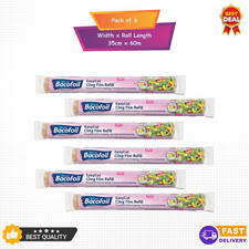 6 x Bacofoil EasyCut Klebefolie Nachfüllung Lebensmittelverpackung mikrowellensicher 35cmx60m
