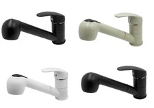 Küchenarmatur Schwarz Niederdruck / Hochdruck mit Brause Duschkopf Spültischarma