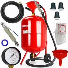 Sandstrahlgerät 76L Mobile Sandstrahlmaschine Druckstrahler Behälter