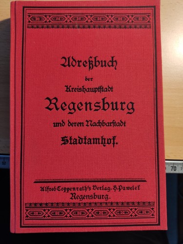 Stadtadressbuch regensburg - stadtadressbuch,