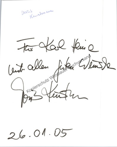 Original autogramm doris - original,