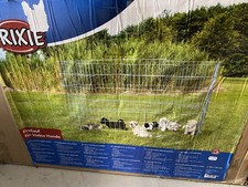 Freilauf Gehege Welpen Hasen Kaninchen Trixie Metall verzinkt VB