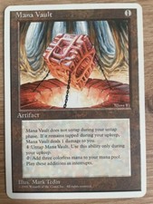 Mana Vault (4th Edition), Magic Karte MtG, Manaschatz Kult Artefakt