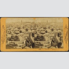 Stereofotografie: BK Paris. Vue Generale de Jerusalem. Albumin um 1870. 