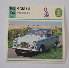 SUNBEAM Rapier Serie III - 1956-1968 - Geschichte & Technische Daten -  Karte