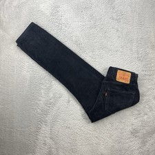 Vintage Levi's 511 Herren Cord Hose Jeans W28 L30 Blau Slim Fit straight Retro