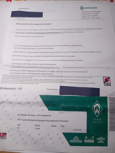 Ticket print home fußball 2 - fußball,