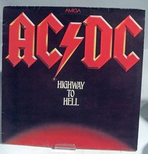 ACDC HIGHWAY TO HELL 1981 LP DDR GDR PRESS  VEB DEUTSCHESCHALLPLATTEN  VG-VG+