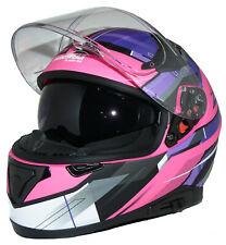 Motorradhelm Integralhelm mit integrierter Sonnenblende 917-PL matt Gr. XS - XXL