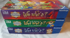 Ravensburger , wer war´s, Wo war´s, Das 2. Abendteuer , Paket ,  3 Spiele