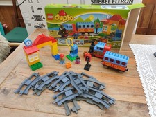 Lego Duplo Eisenbahn 10507 Elektrische Lok Mit Anhänger Schienen Usw