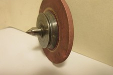 1 X  gebraucht rote Korund Scheibe für Uhrmacherdrehbank    sehr fin Körnig