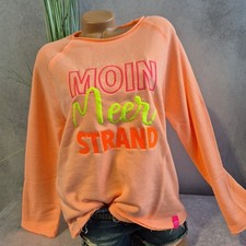 Zwillingsherz Sweatshirt Pullover Damen Orange S  bis 2XL (1 480) NEU
