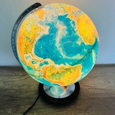 Globus, Columbus, politisch & physikalisch, beleuchtet, 38 cm hoch