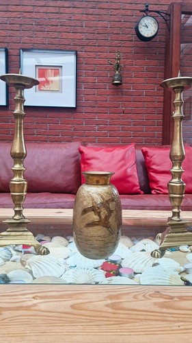 Prachtvolle messingvase mit - prachtvolle,