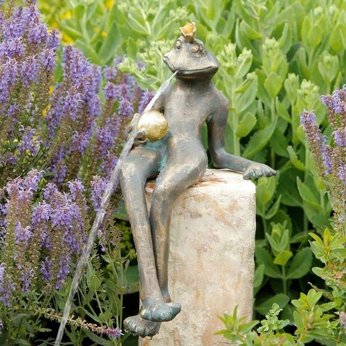 Bronzefigur froschkönig - bronzefigur,