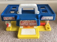 Vintage Fisher Price Little Mart Spielzeug 1986 Quäker Hafer Garage Tankstelle