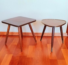 Nierentisch 2 Stück, Blumenbank, Kakteenbank, 50er Jahre, Rockabilly, Retro