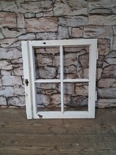 altes Fenster Flügel Holz Sprossen Deko Shabby 