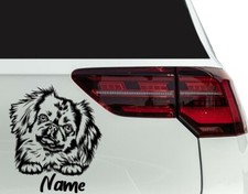 Aufkleber Hund Pekinese für Auto, Wohnwagen, Wohnmobil
