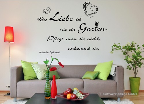 Wandtattoo die liebe ist wie - die,