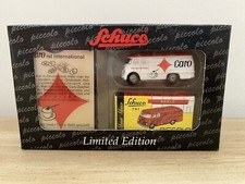 Schuco Piccolo "Die wilden 70er" MB L319 Caro Kaffee mit Blechschild Art. 05414