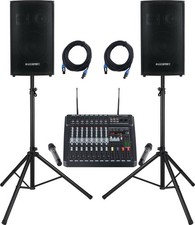 McGrey SL-12/3 / Powermake 800 PA Set Bundle Lautsprecher DJ Powermixer PA