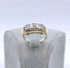 Ring Gold 585er mit Brillanten 14 Karat Gelbgold  Goldring mit 0,4ct Diamanten 