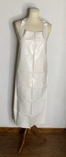 2 PVC-Arbeits-Haushaltsschürzen, DDR, 97x 80 cm, weiß