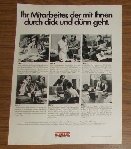 Seltene werbung nixdorf - werbung,