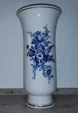 Meissener Porzellan - Boden-Vase - mit Blumenmalerei / Blaumalerei - Höhe 35 cm