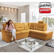 polsterpower Ecksofa - gelb -