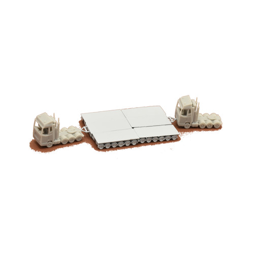 Lkw gespann mit plattform - gespann,
