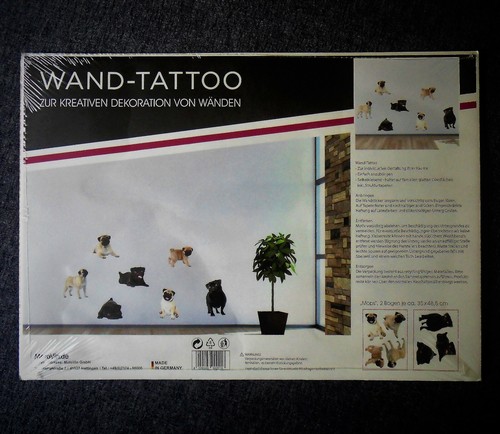 Wandtattoo mops möpse - mops,