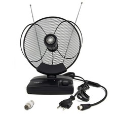 DVB-T2 Antenne Zimmerantenne 36dB Aktiv DAB+ FM HD TV terrestrisch + 1.5M Kabel