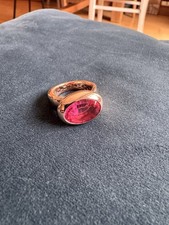 Gefärbter Bergkristall Ring