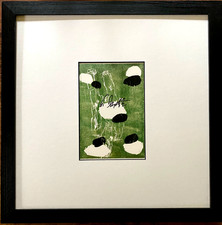 GEORG BASELITZ  5 Steine  HAND-SIGNIERT, KPK, mit Rahmen, orig.signed