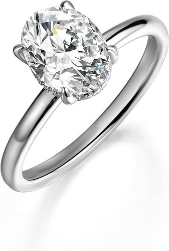 Karat ovalschliff moissanit - 2,