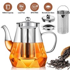Teekanne Glas mit Sieb 1000ML