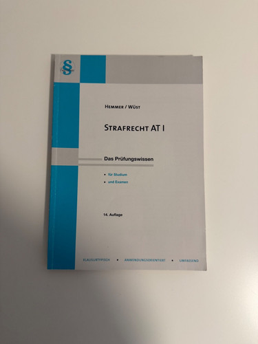 Strafrecht skript hemmer - at,