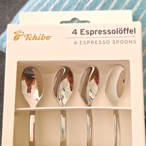 Tchibo 4er set espressolöffel - set,