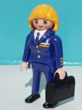 PLAYMOBIL FIGUR Co-Pilotin Stewardess Frau Flugzeug 3187 3185 3352 5007 5338 ...