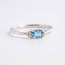 Natürlich Blau Aquamarin Und