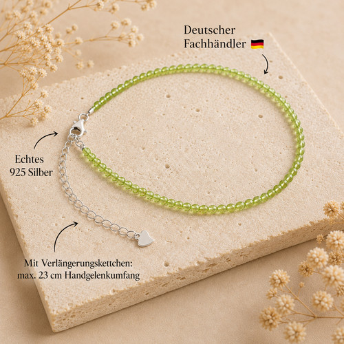 Peridot edelstein armband mm - peridot,