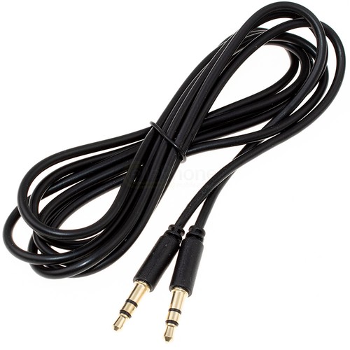 Aux audiokabel stereo 2x - 1,5m, aux-audiokabel