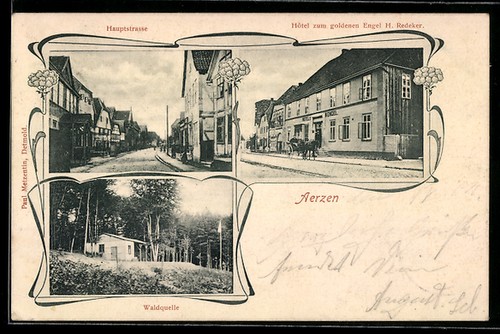 Ansichtskarte aerzen - ansichtskarte,