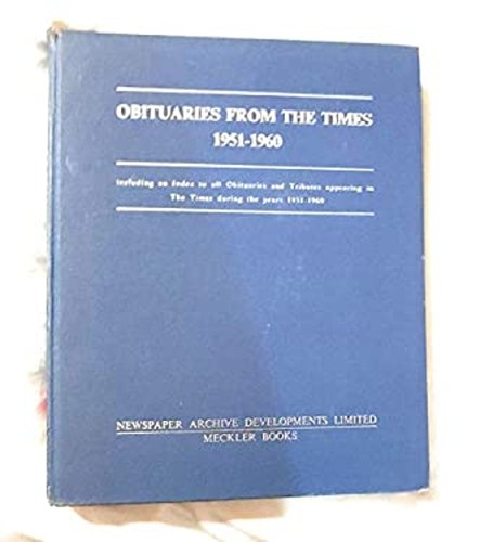 Obituaries from the times - obituaries,