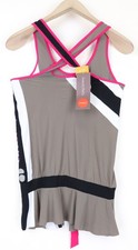 Sweaty Betty Rennweste Damen Top XS Grau Pink Ärmellos Activewear