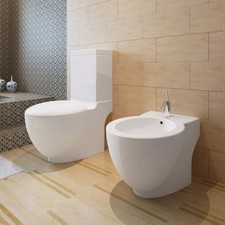 Stand-WC & Bidet Set Keramik