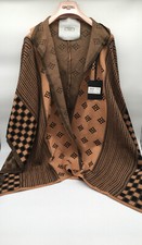 Damen Poncho Schal, Strick